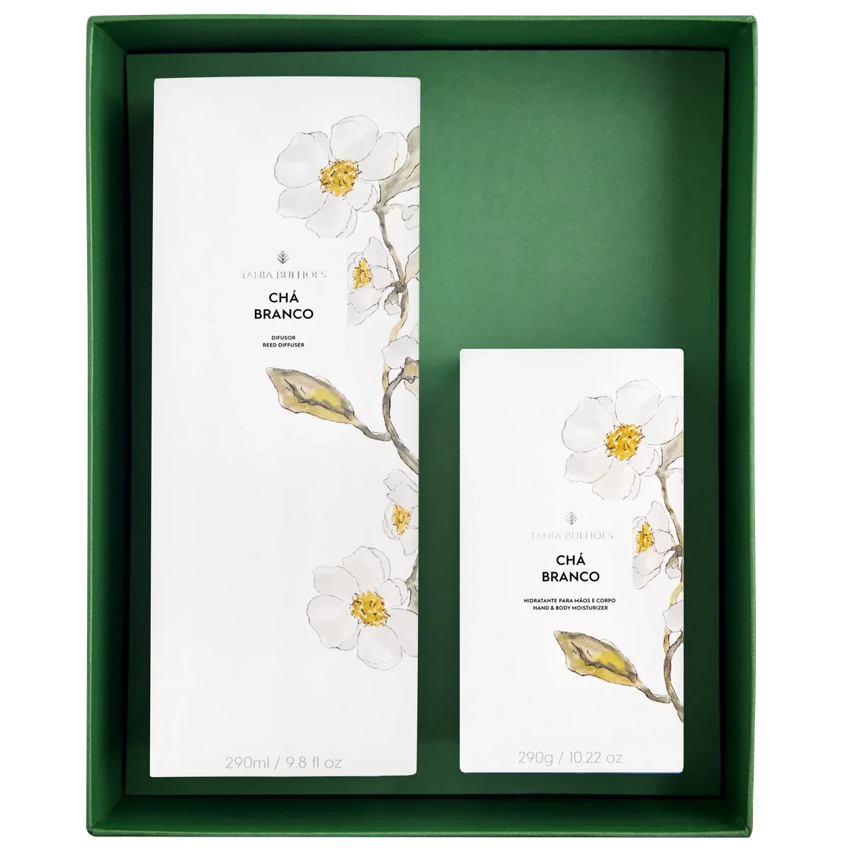 Kit Cha Branco Reed Diffuser & Lotion (set of 2)
