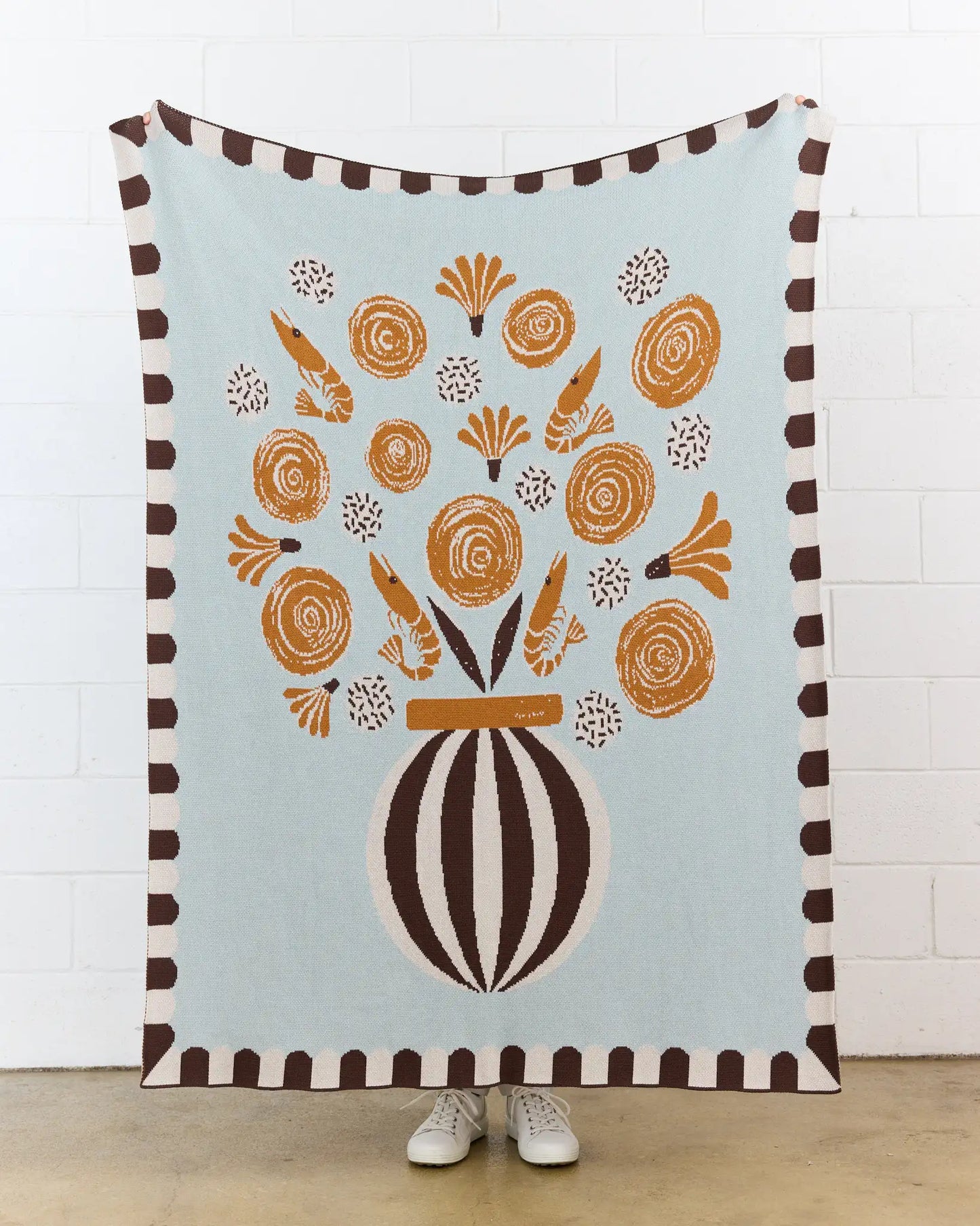 Le Bouquet Knit Blanket