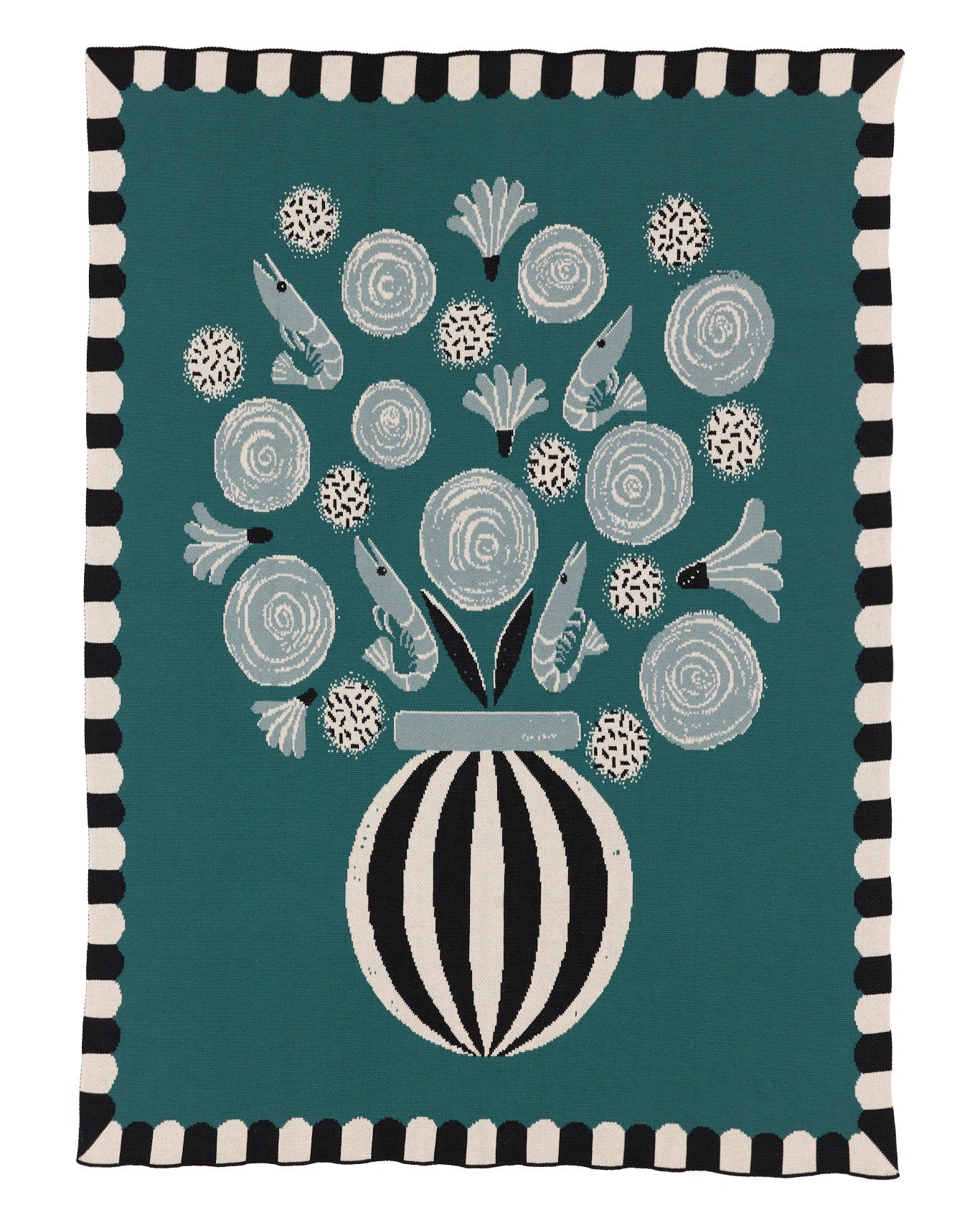 Le Bouquet Knit Blanket