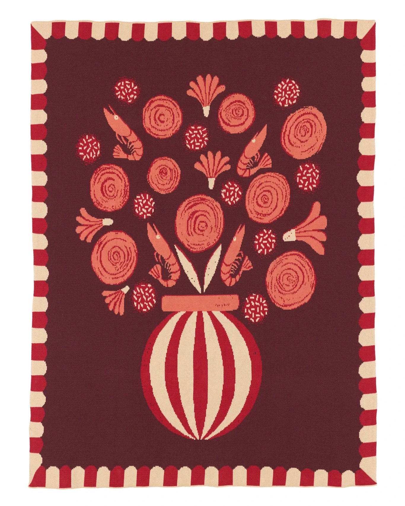 Le Bouquet Knit Blanket