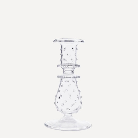 Luxor Glass Candle Holder - Clear (Set of 2)