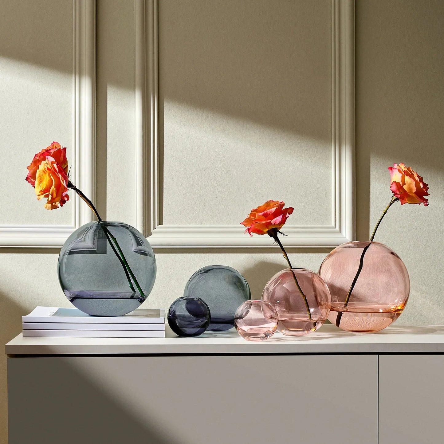 Mars Vase Small Steel Apricot