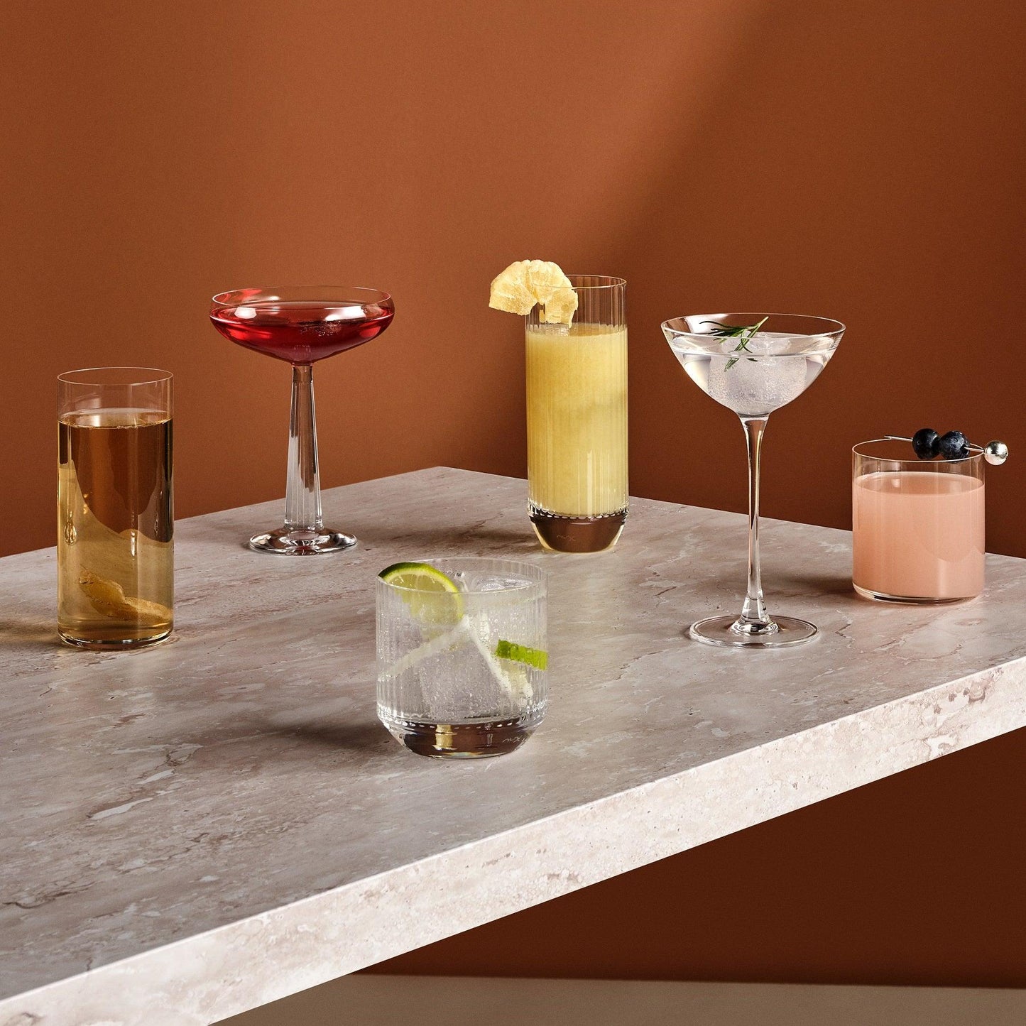 Finesse Set of 4 Long Drink Glasses