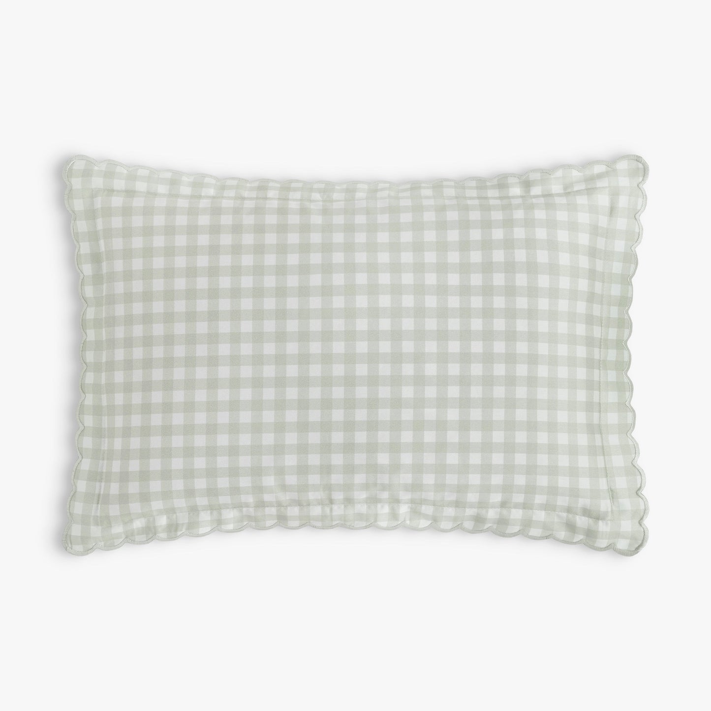 Picnic Gingham Toddler Pillow - Green