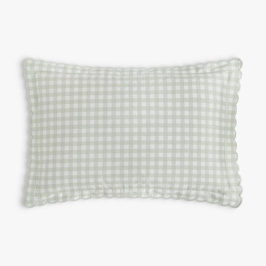Picnic Gingham Toddler Pillow - Green