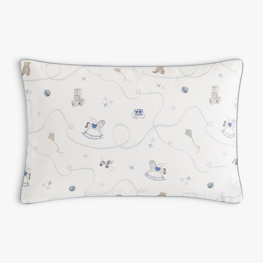 Little Toy Chest Toddler Pillow - Ivory