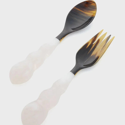 White Mardi Gras Servers