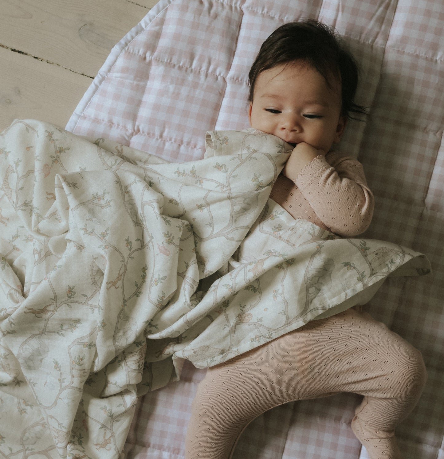 Picnic Gingham Play Mat - Pink