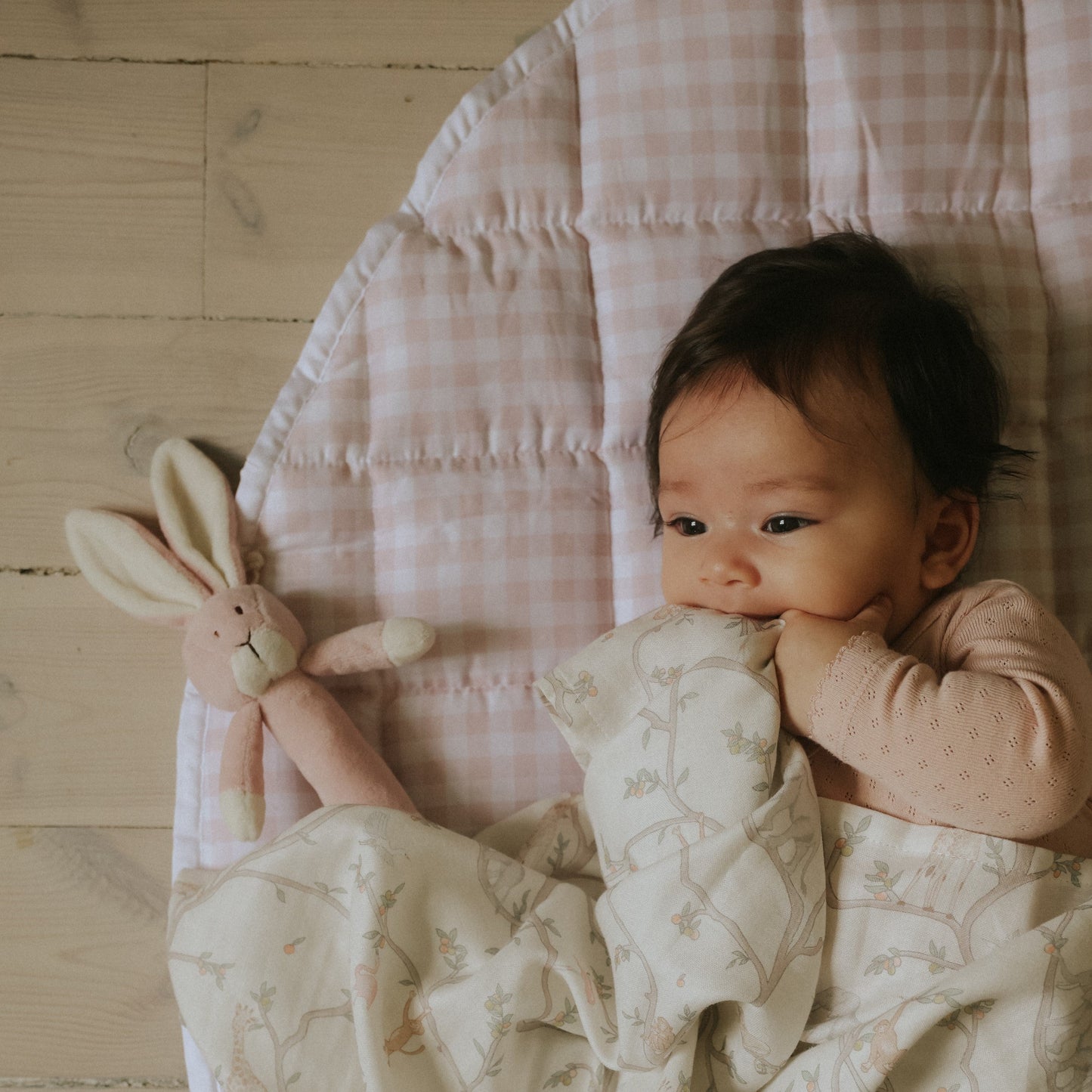 Picnic Gingham Play Mat - Pink