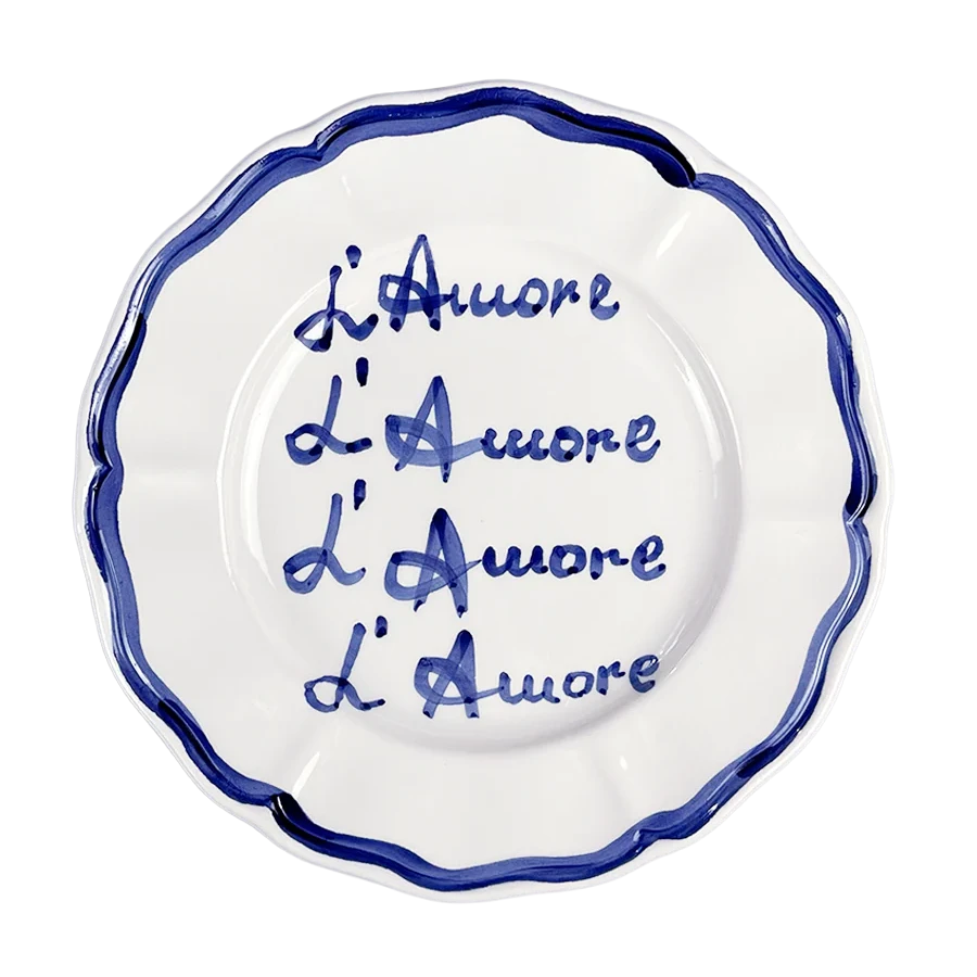 "L'amore" Fil Rouge Plate- 21 cm (Set of 6)