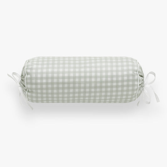 Picnic Gingham Bolster Pillow - Green