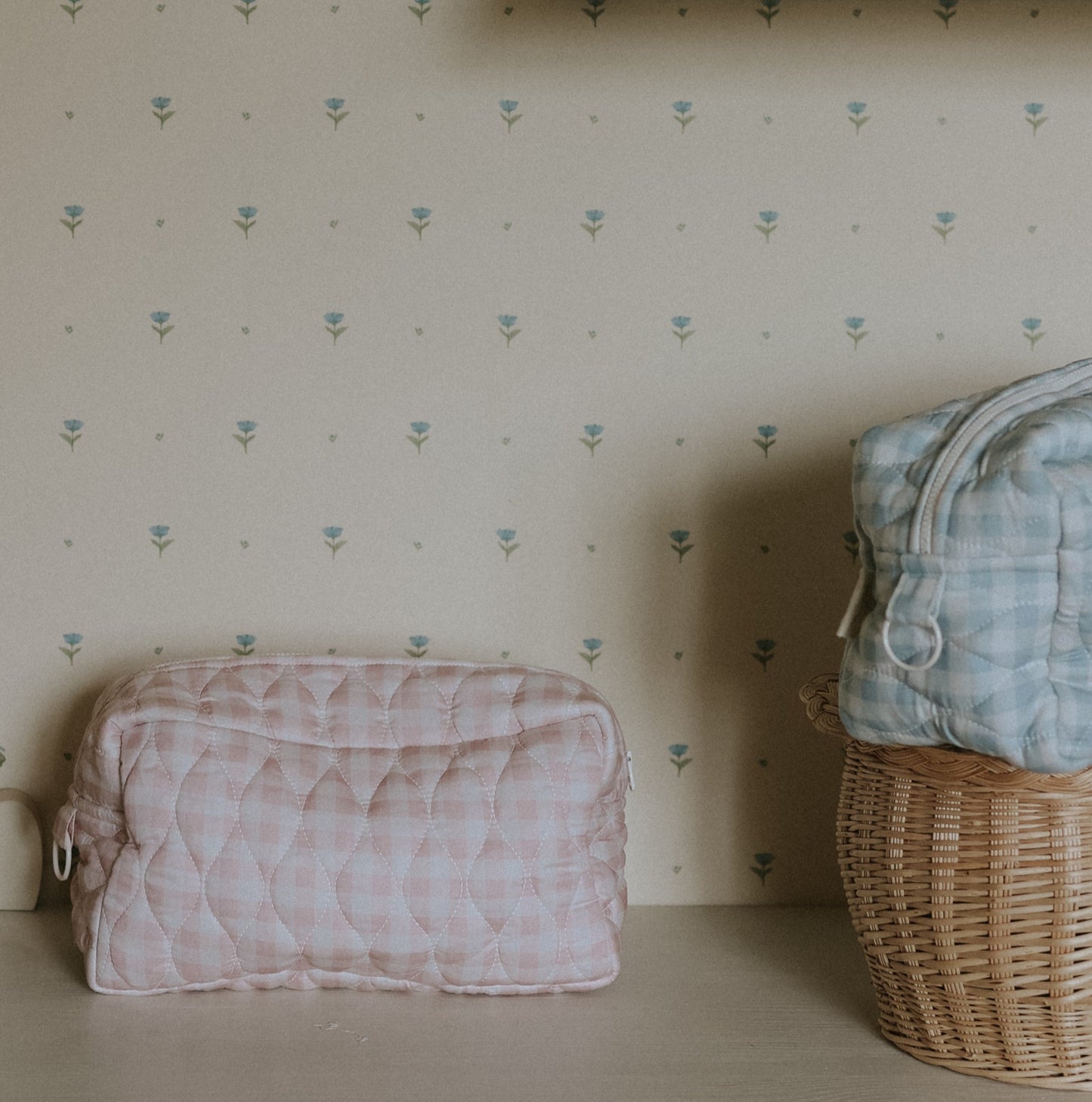 Toiletry Pouch - Pink Gingham