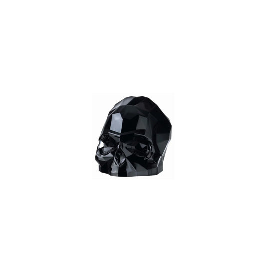 Memento Mori Faceted Skull Black Small