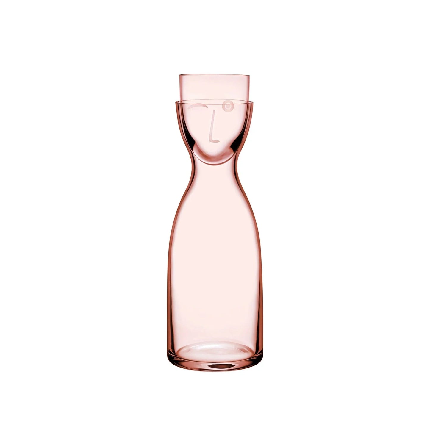 Mr. & Mrs. Night Water Set Tall Dusty Rose