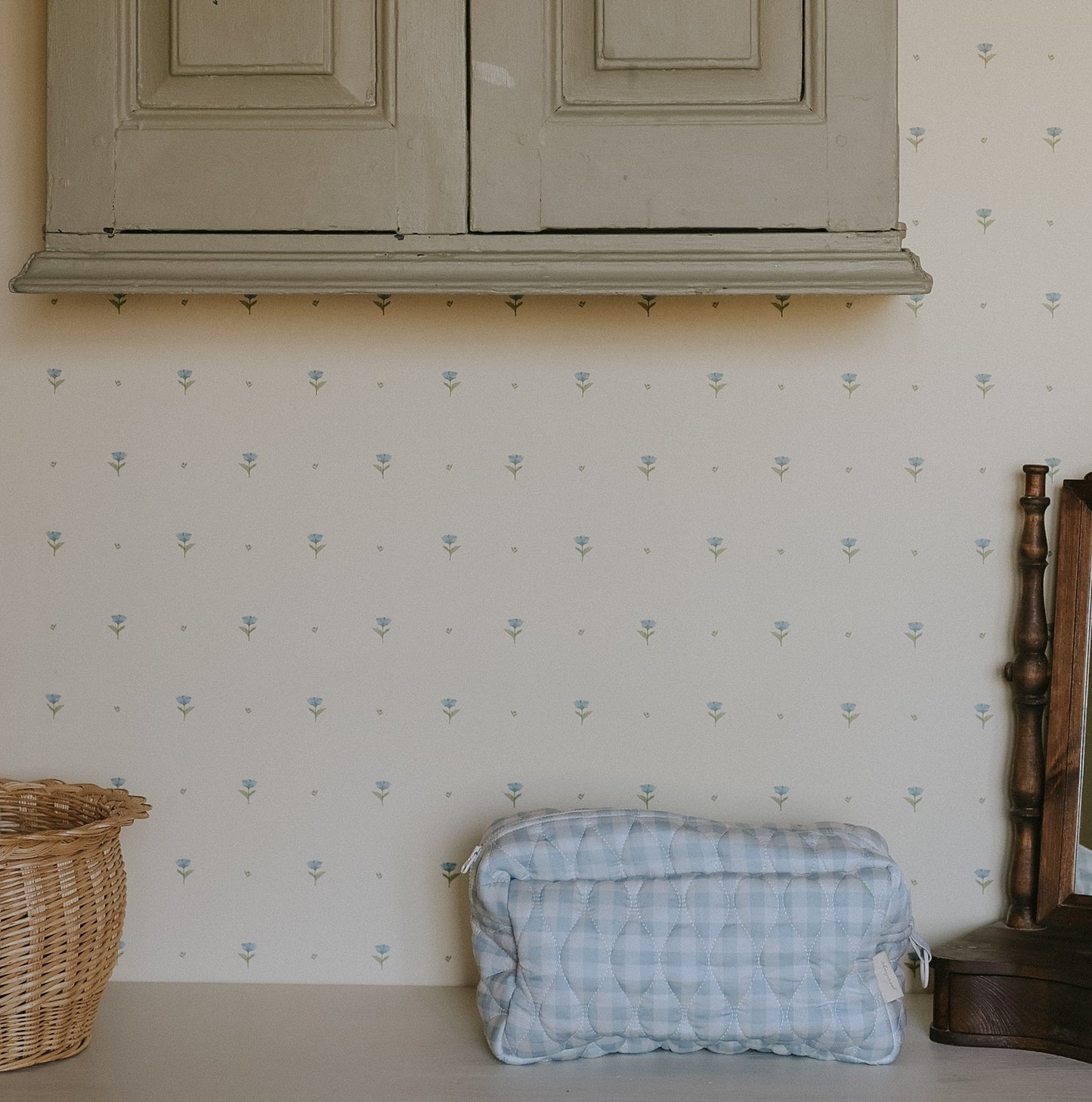 Toiletry Pouch - Blue Gingham