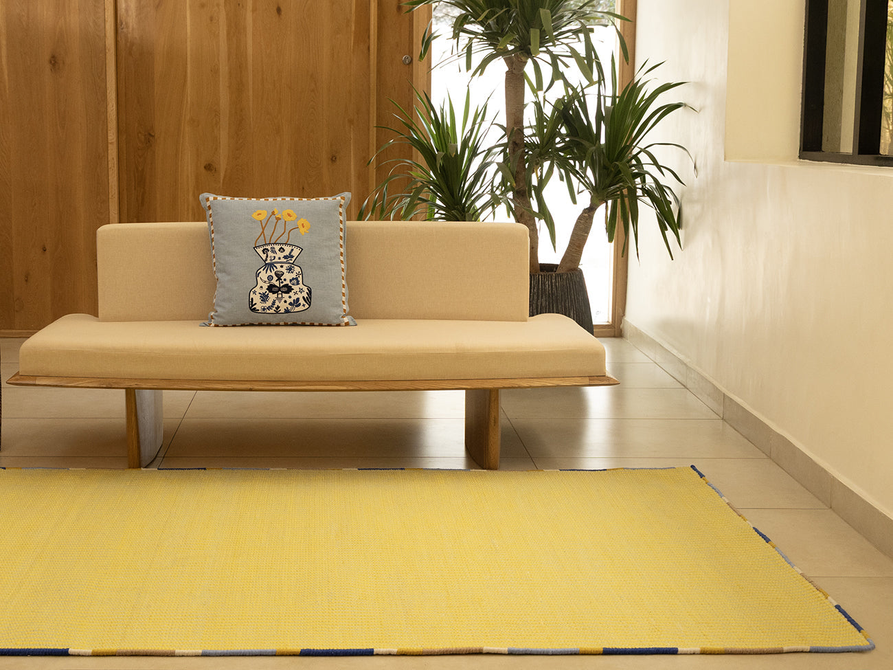 Handwoven Flatweave Wool Rug