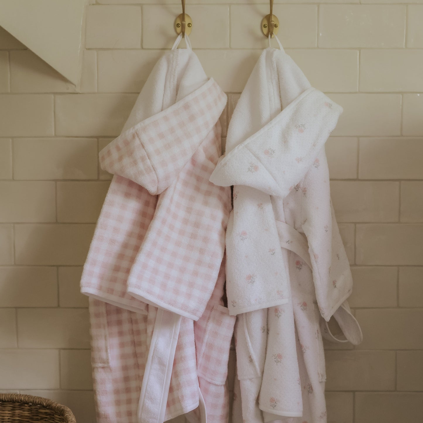 Ditsy Floral Bathrobe - Pink
