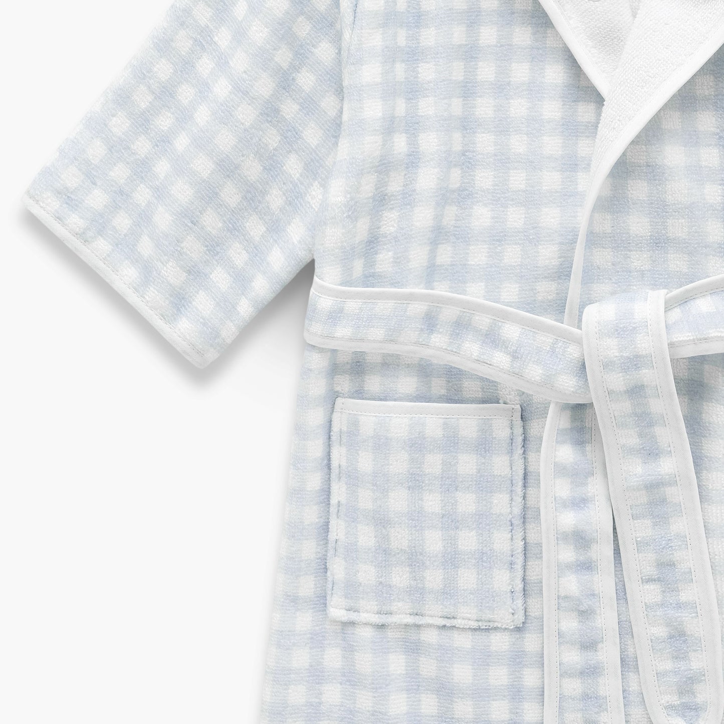 Picnic Gingham Bathrobe - Blue