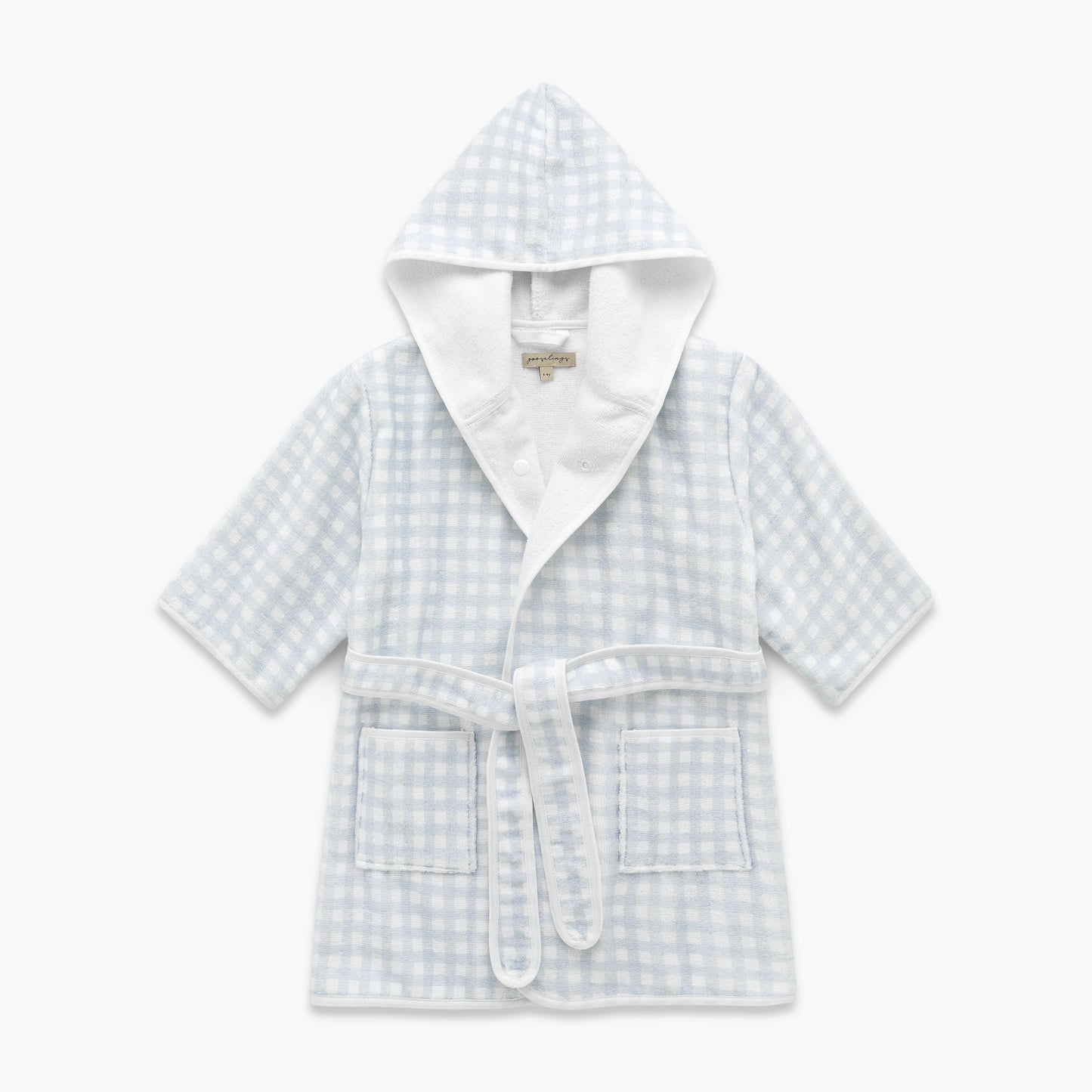 Picnic Gingham Bathrobe - Blue