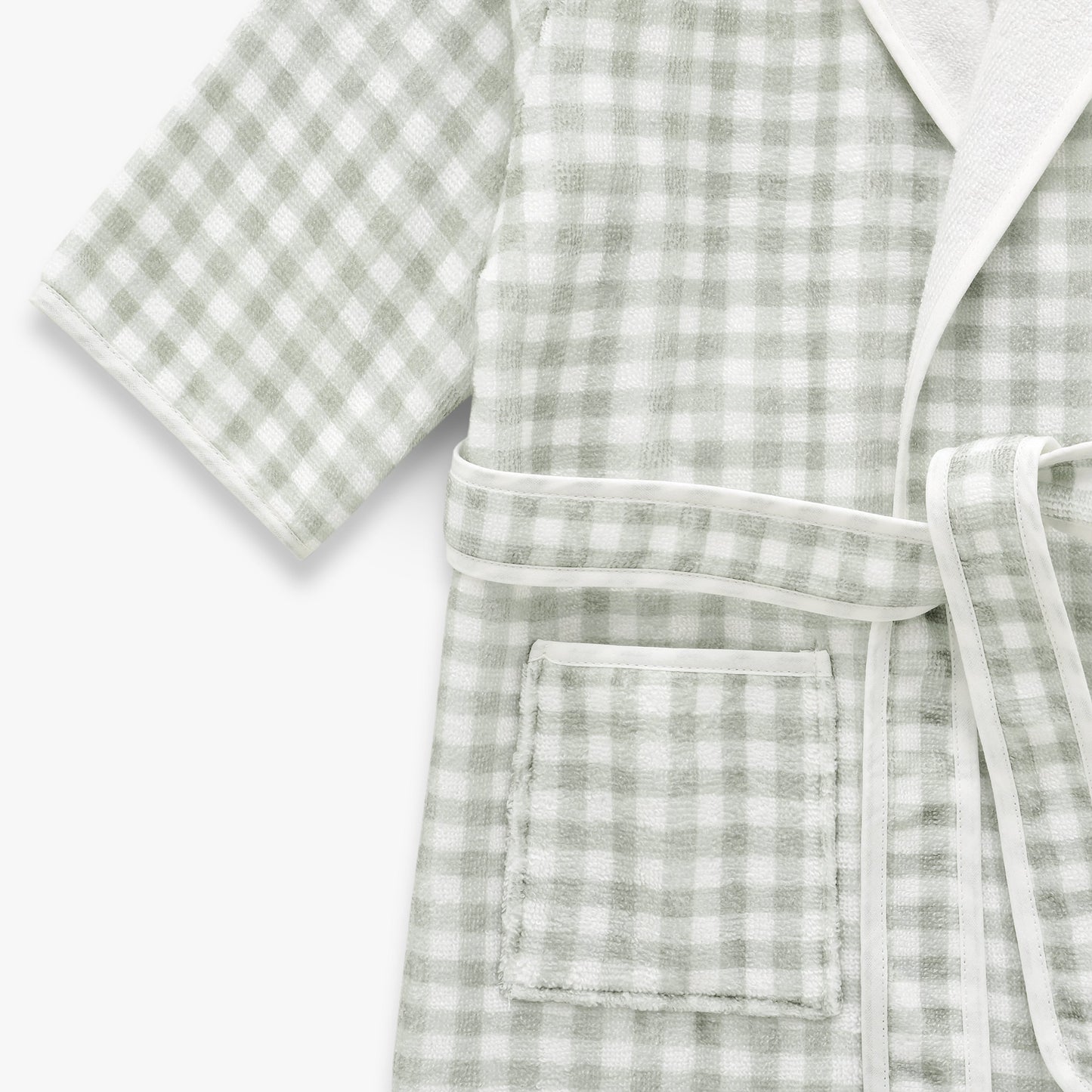 Picnic Gingham Bathrobe - Green