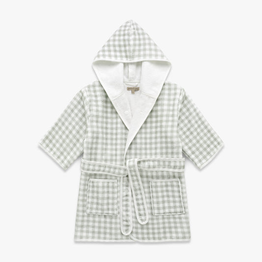 Picnic Gingham Bathrobe - Green