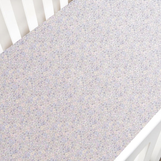 Enchanted Wildflowers Crib Sheet - Ivory