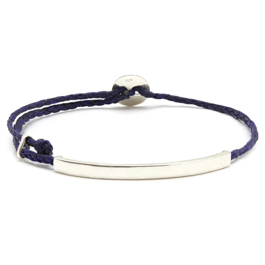 Men's Personalized ID Signature Bracelet Indigo
