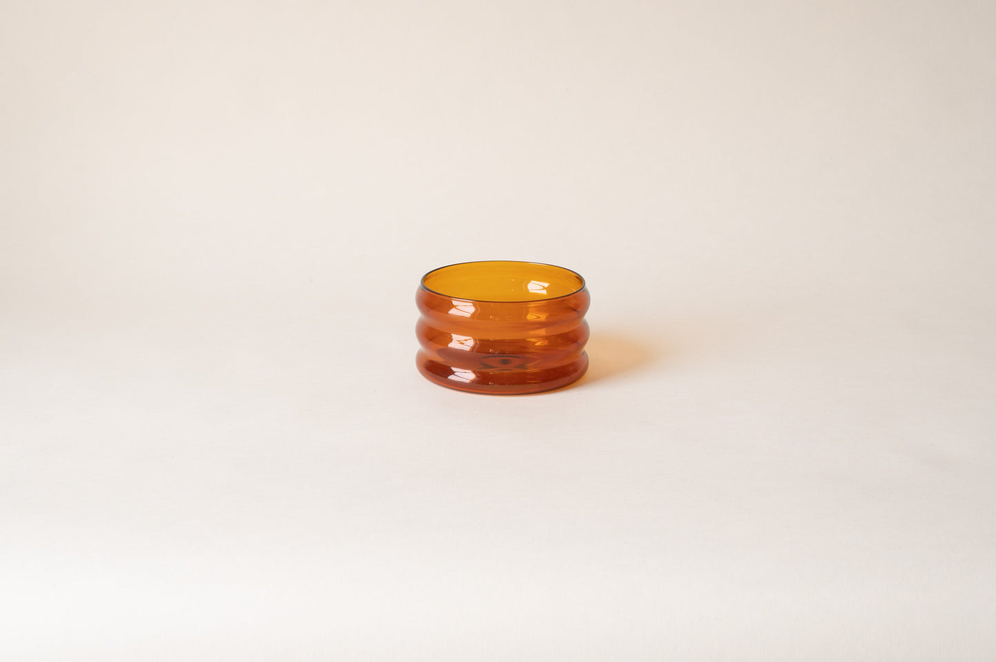 Small Ripple Bowl - Amber