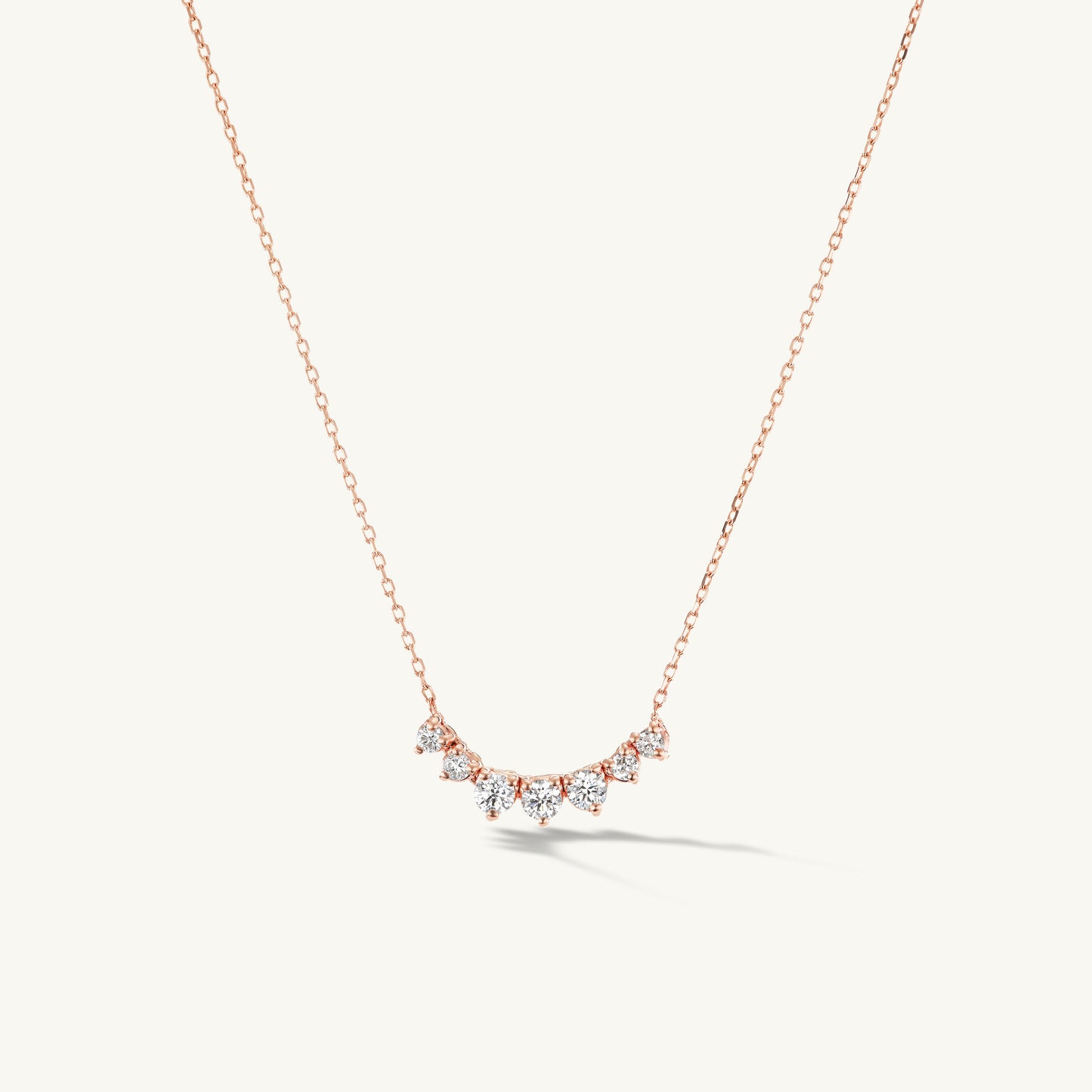 Petite Graduating Diamond Necklace