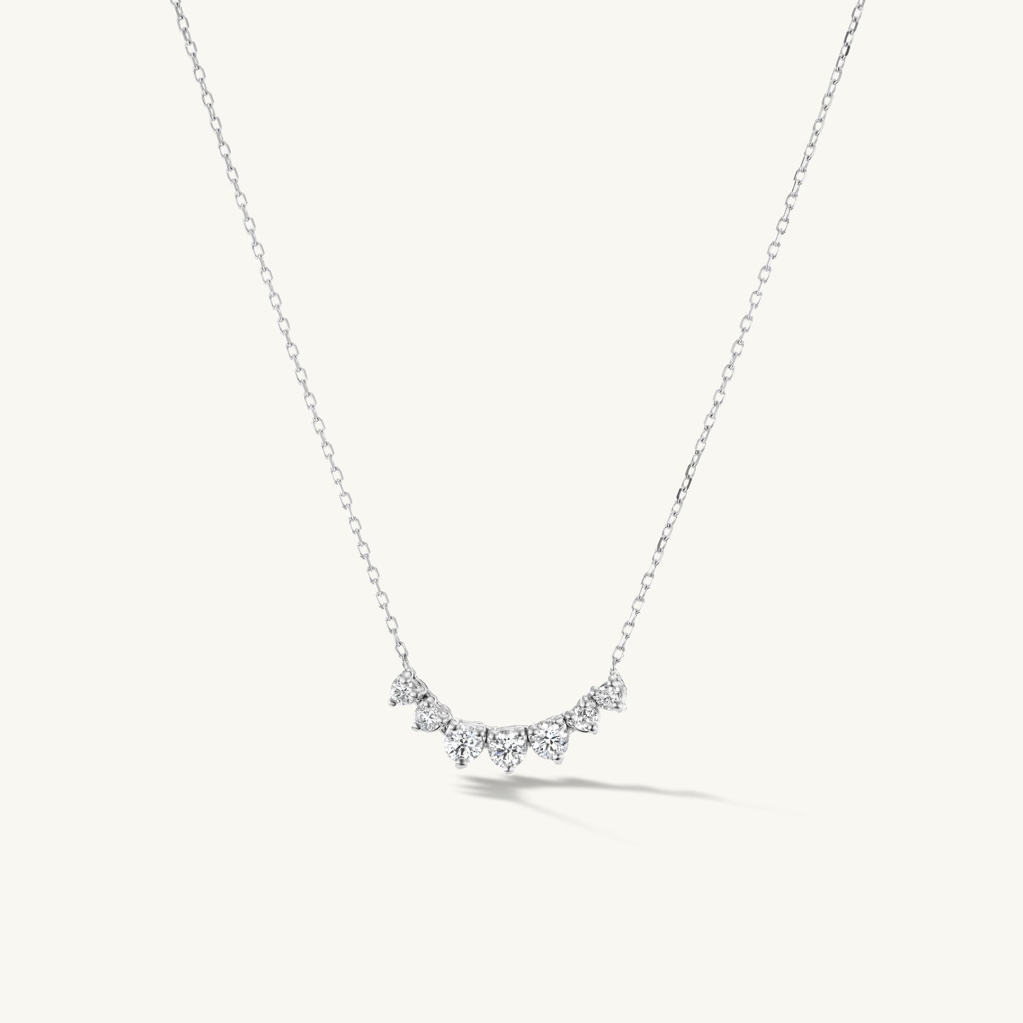 Petite Graduating Diamond Necklace