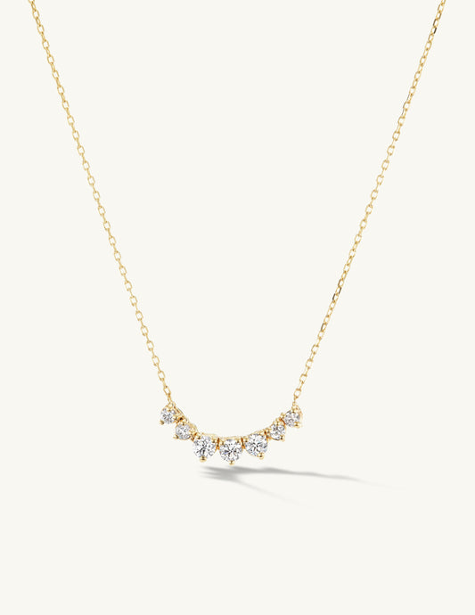 Petite Graduating Diamond Necklace
