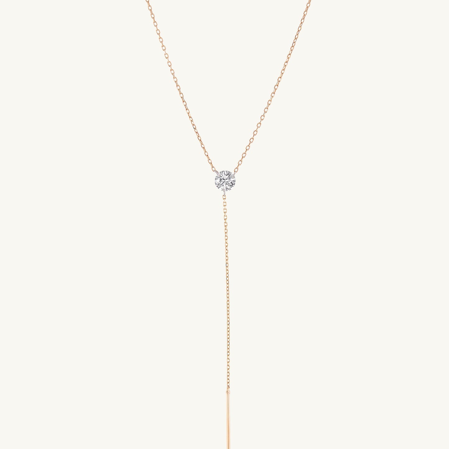Pierced Diamond Lariat