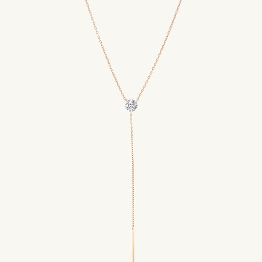 Pierced Diamond Lariat