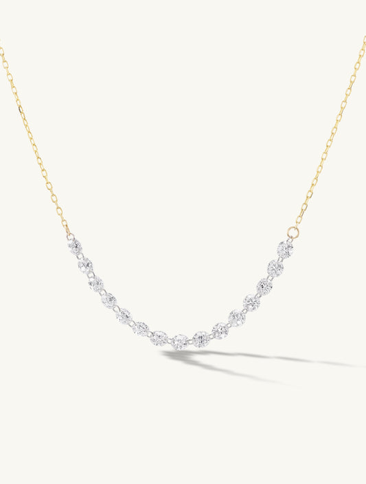 Petite Pierced Tennis Necklace