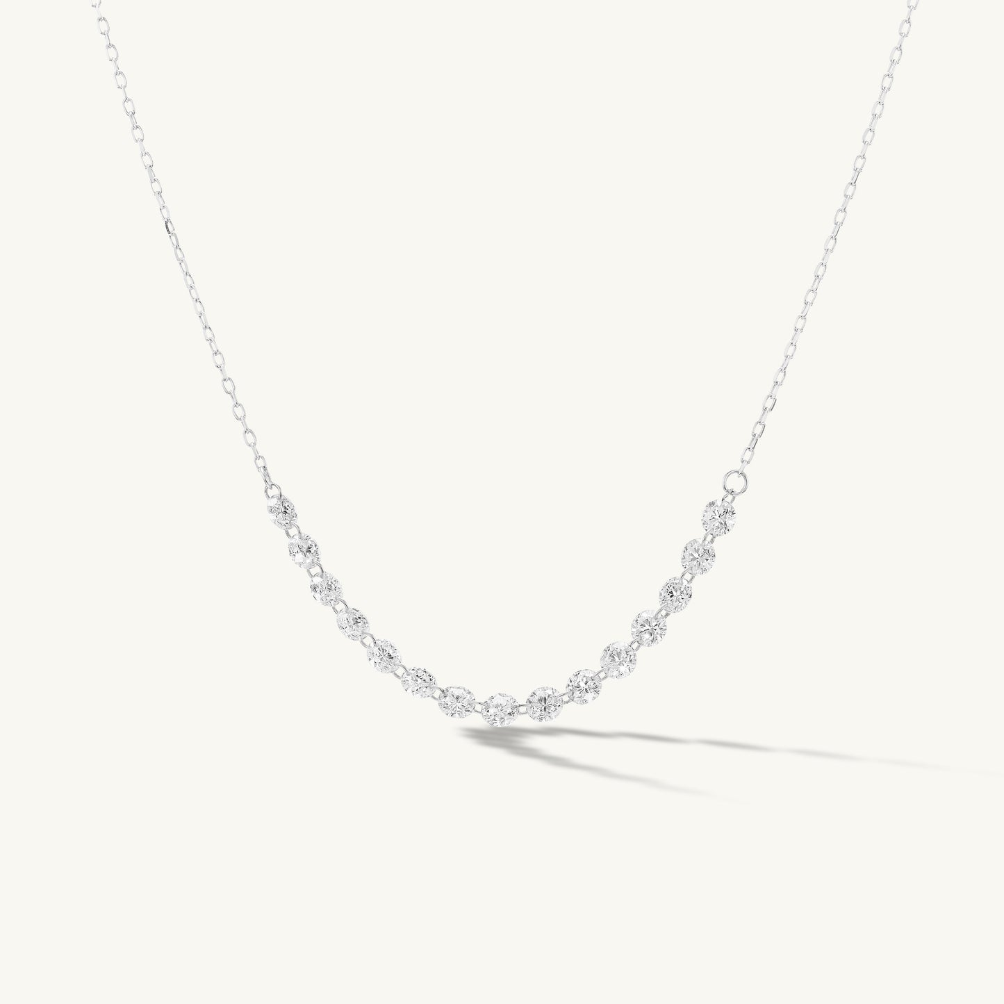 Petite Pierced Tennis Necklace
