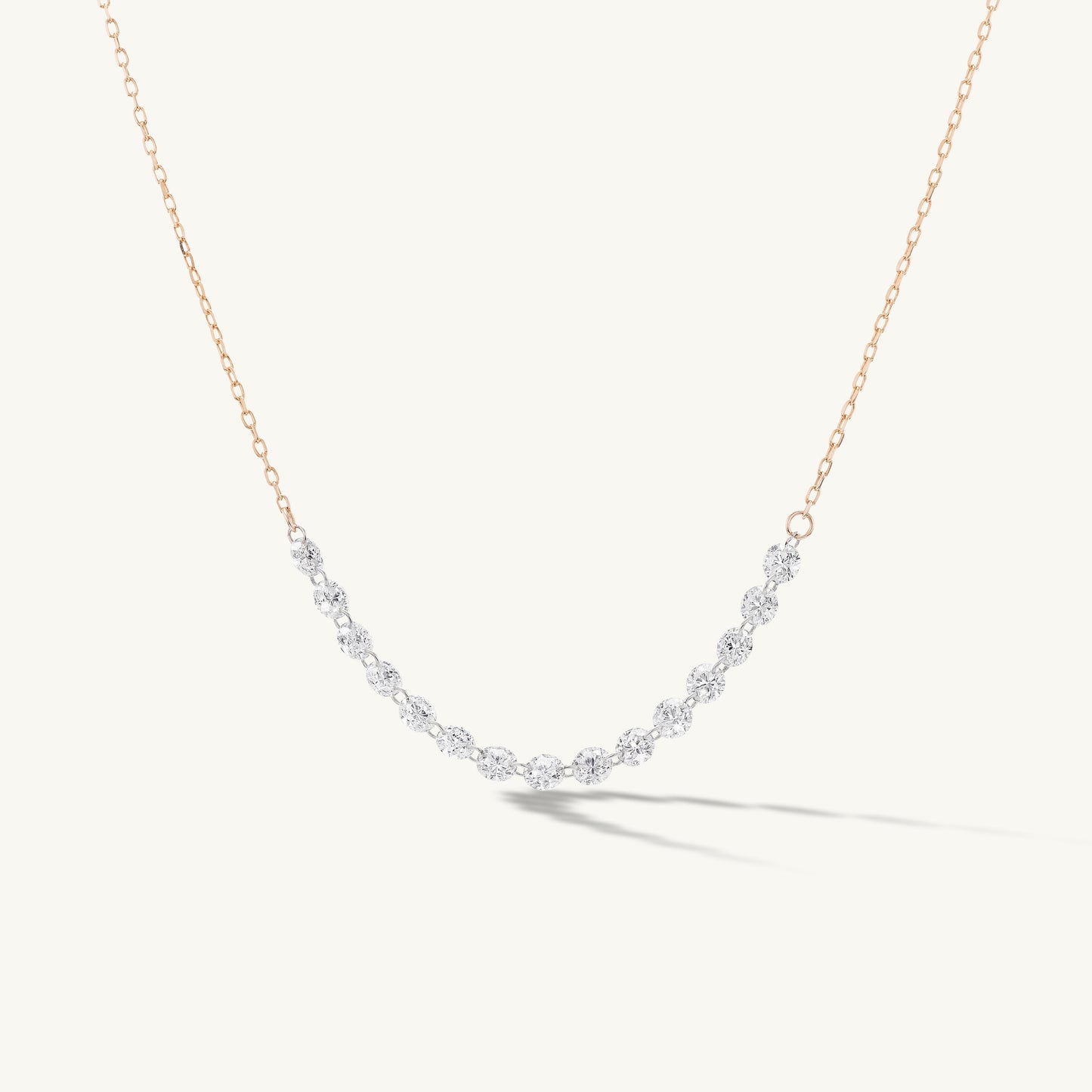 Petite Pierced Tennis Necklace