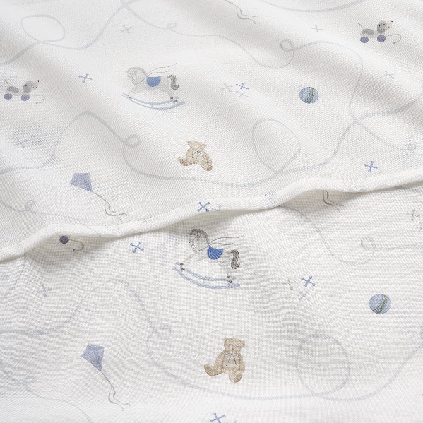 Little Toy Chest Swaddle - Ivory