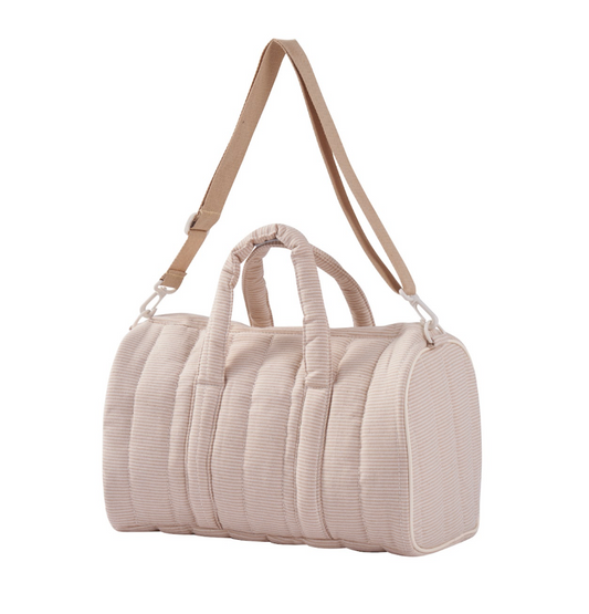 Embroidered Duffle, Pouch & Backpack Set- Dune