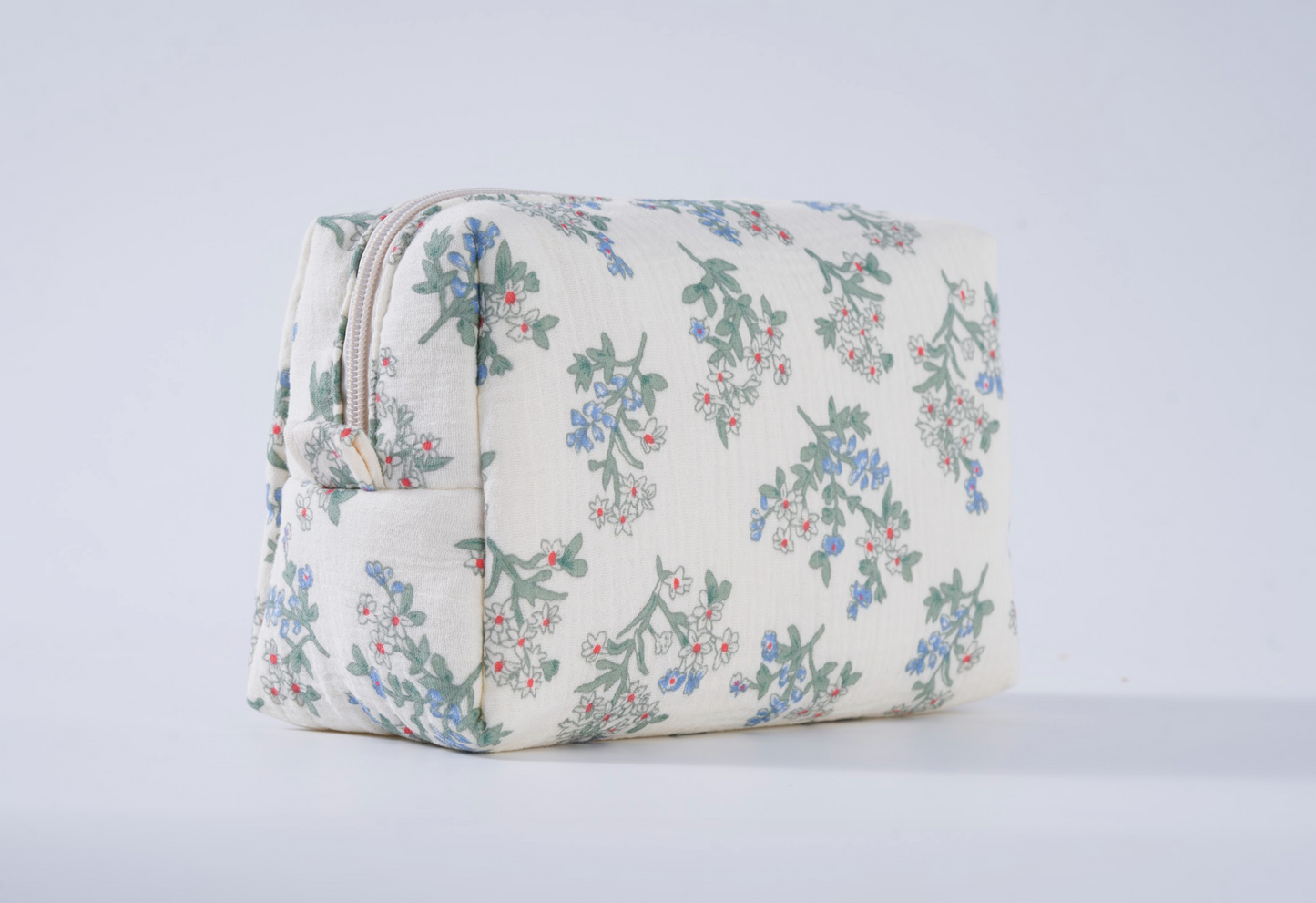 Embroidered Duffle Bag- Gray