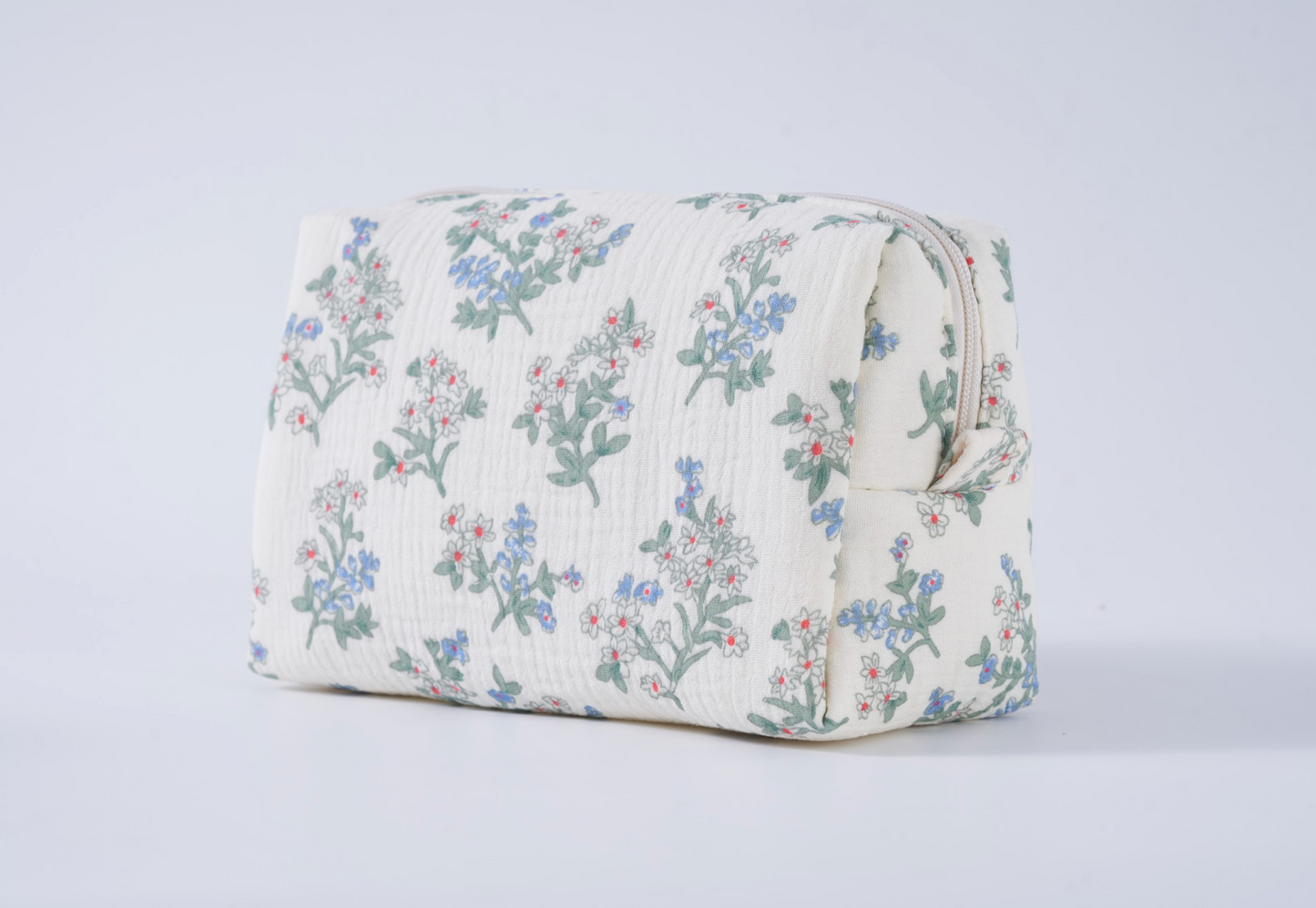 Embroidered Duffle Bag- Gray