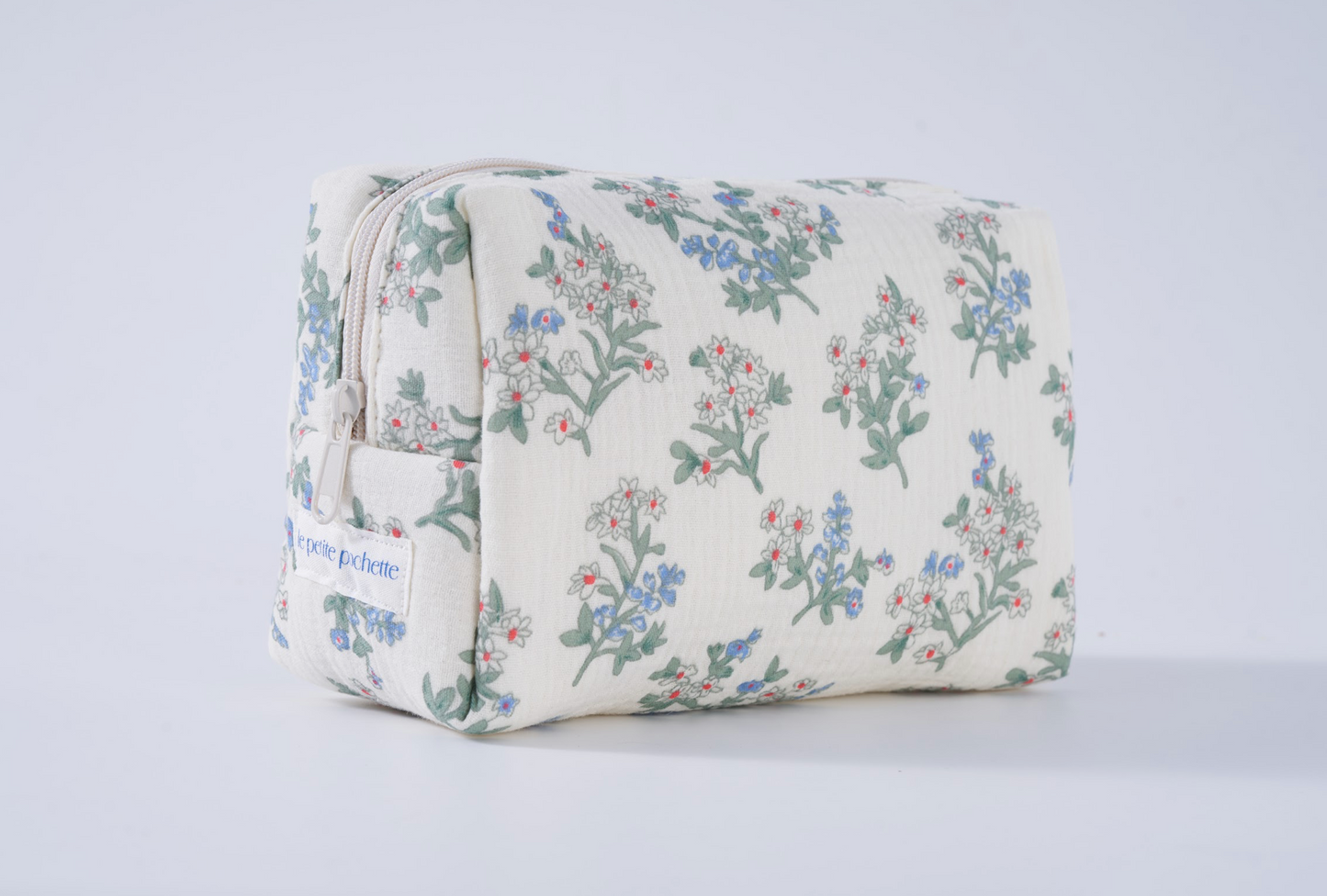 Embroidered Duffle Bag- Gray