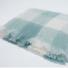Mantas Ezcaray Cashmere Blanket- Bebe Blue