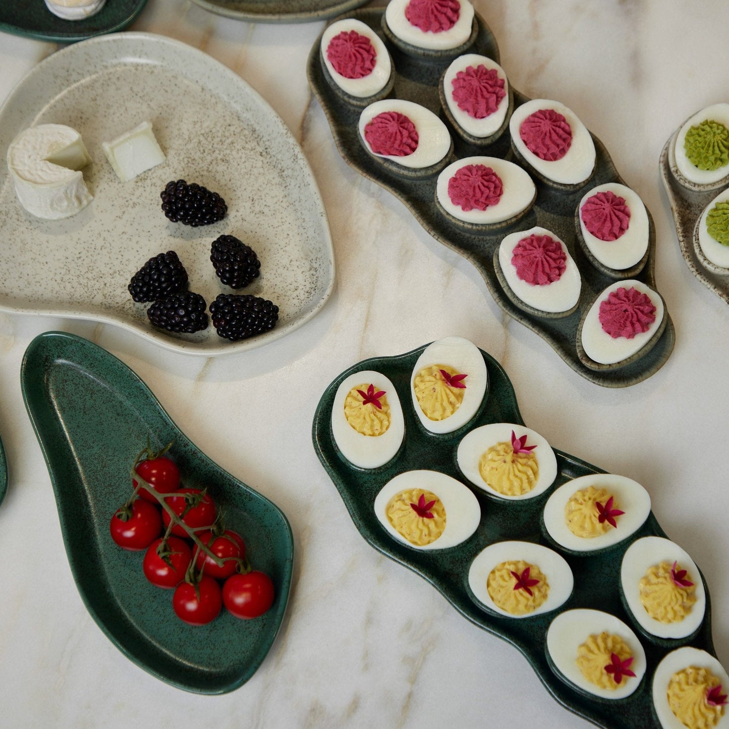 Riverstone Dessert Plates, Stacy London & Haand Collection
