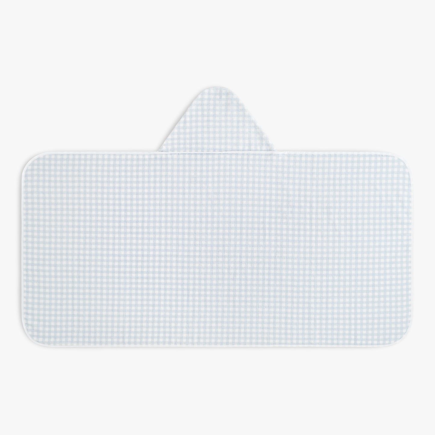 Picnic Gingham Children's Hooded Towel - Blue