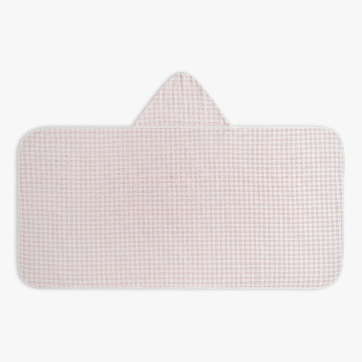 Picnic Gingham Children's Hooded Towel - Pink