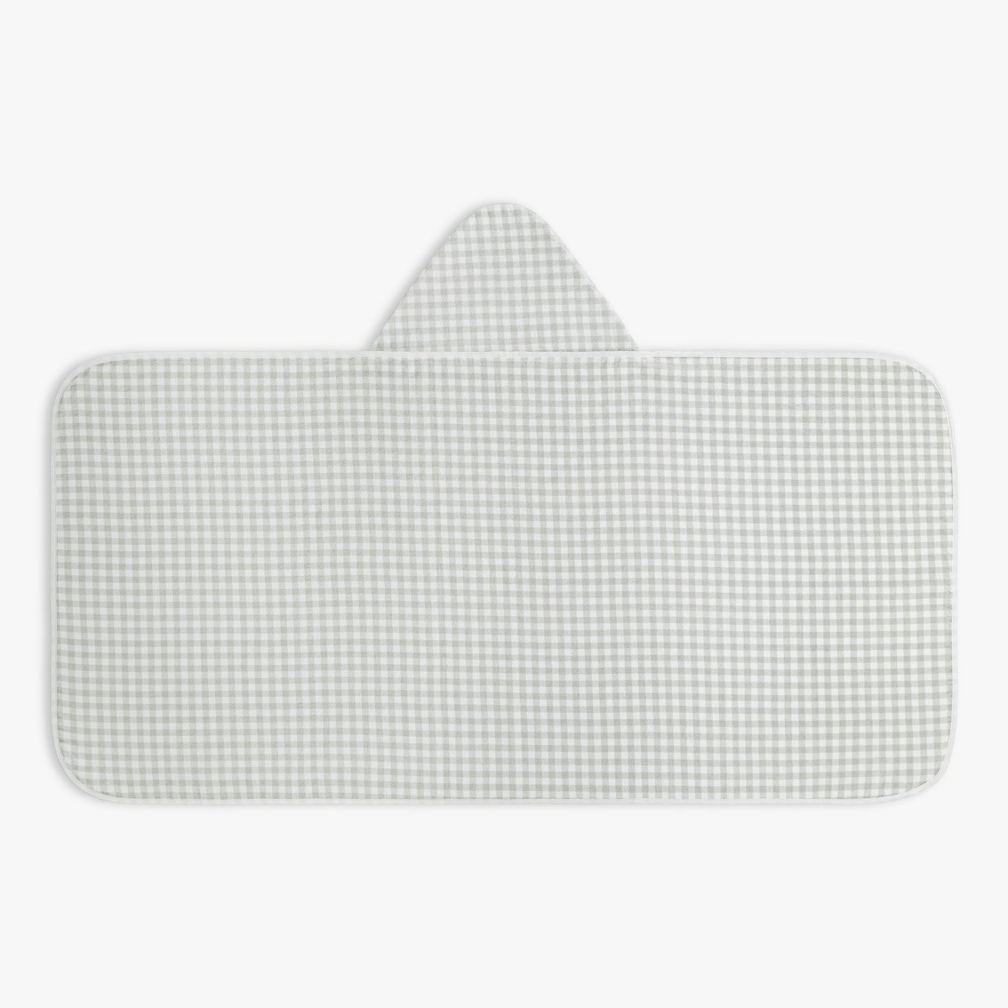 Picnic Gingham Children's Hooded Towel - Green