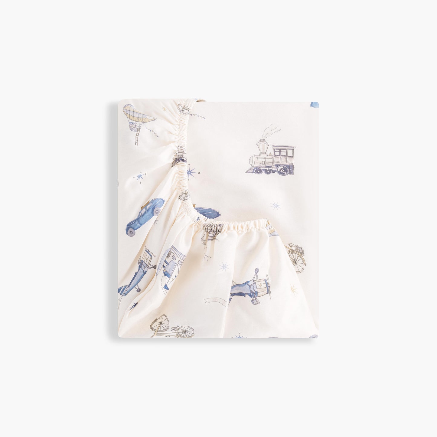 Transit Treasures Crib Sheet - Blue