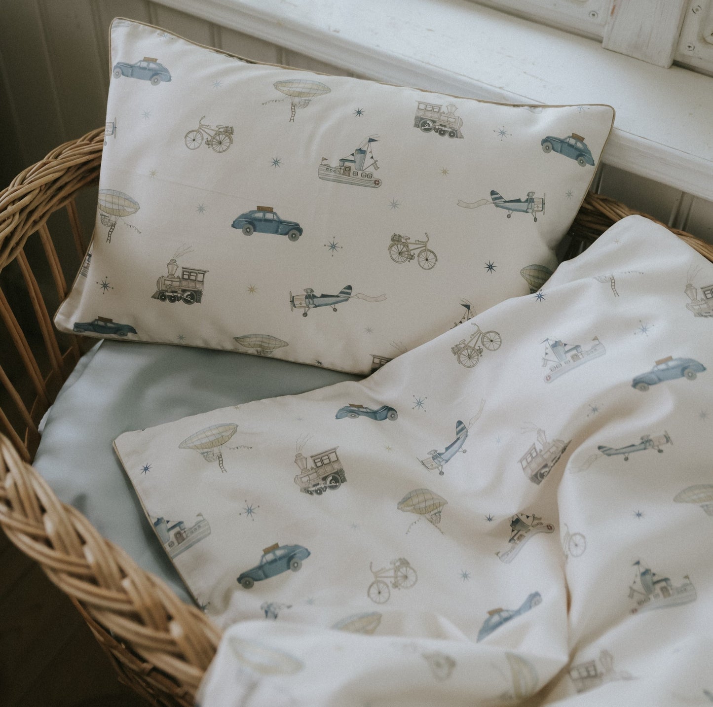 Transit Treasures Baby Duvet - Blue