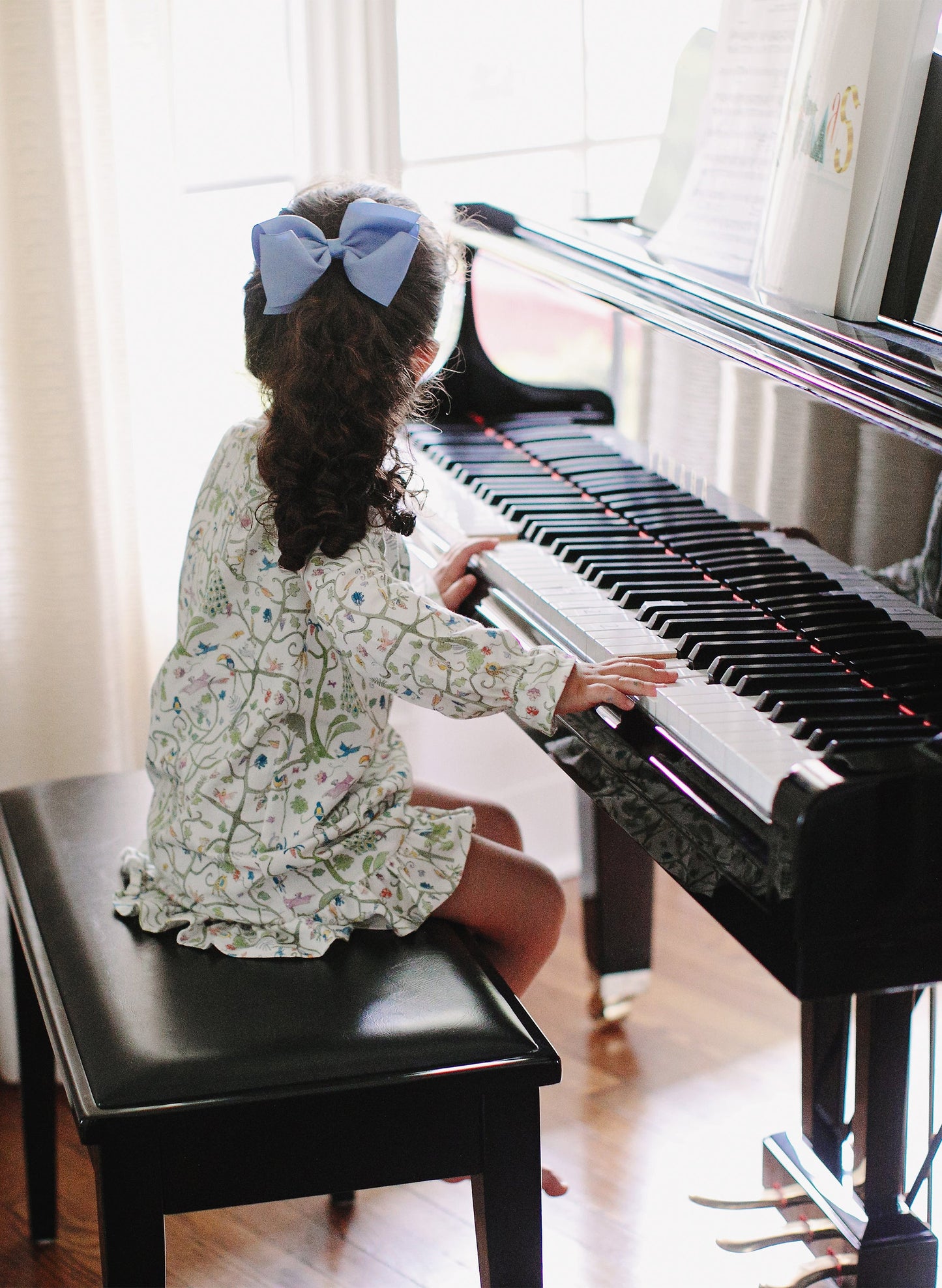 Sunday Morning Loungewear Dress - Tropical Garden