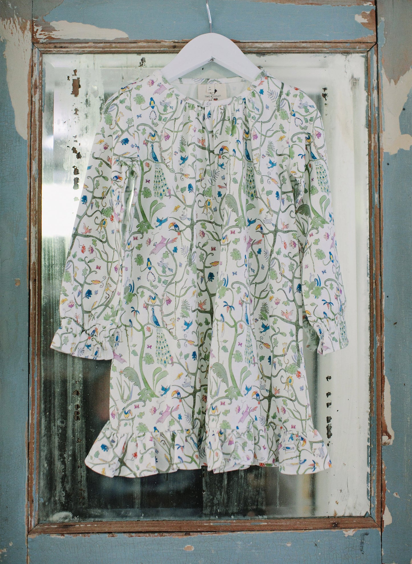 Sunday Morning Loungewear Dress - Tropical Garden